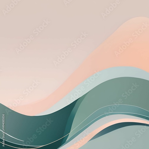 Abstract wave colorful wallpaper and illustration