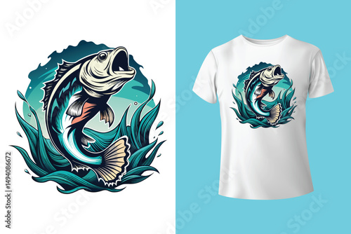 Pirate captain riding fish sketch PNG illustration with transparent background