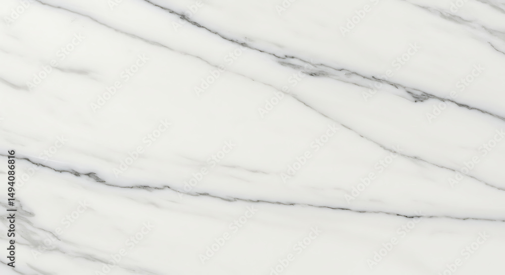 Obraz premium White marble texture background with grey veins. Luxury natural stone pattern for interior design, architecture, or construction material.