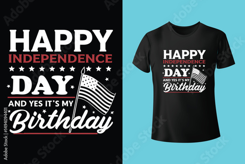T shirt design vector for independence day.