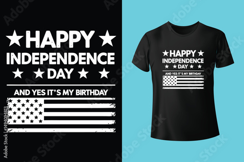 T shirt design vector for independence day.