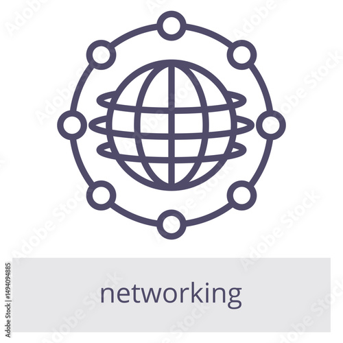 Networking Element For Design Graphic