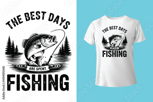Fishing t shirt design retro and vintage style and t shirt graphic designs for fish man