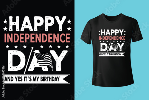 T shirt design vector for independence day.