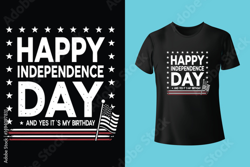 T shirt design vector for independence day.