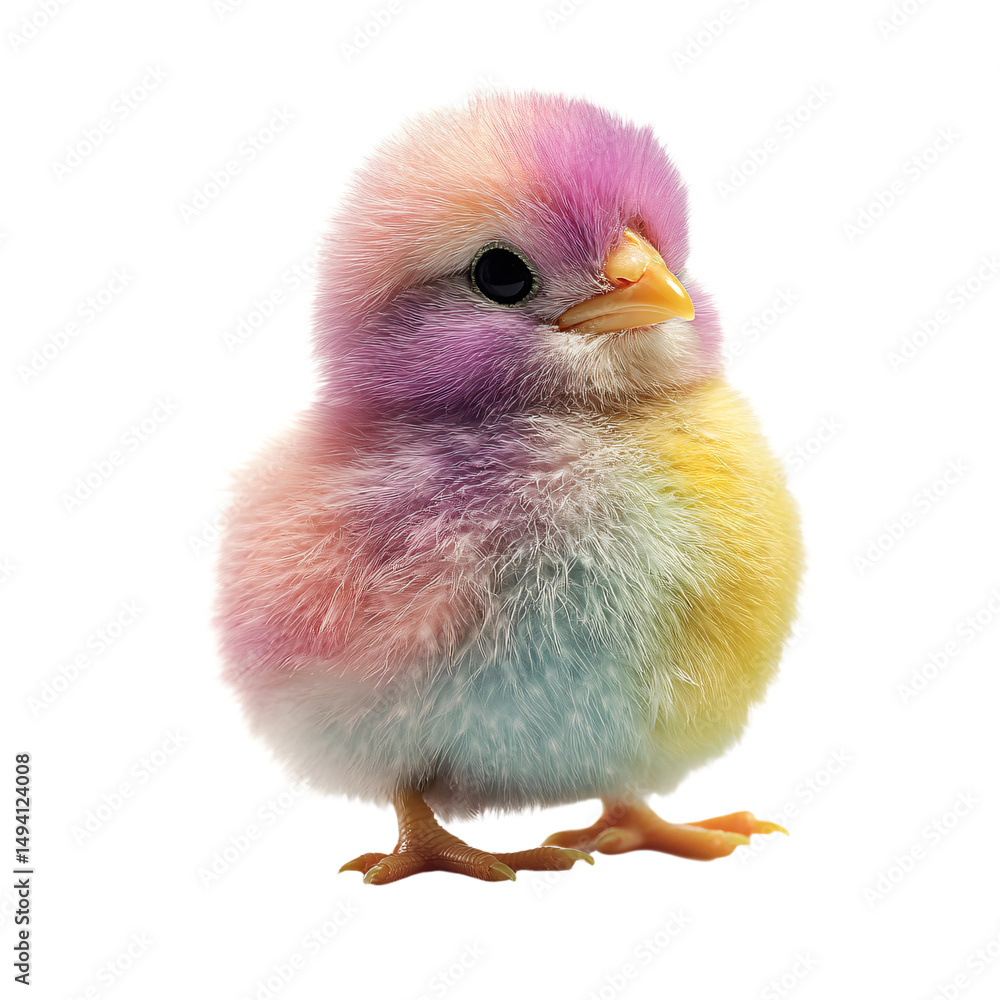Obraz premium a small colorful bird standing on a white surface