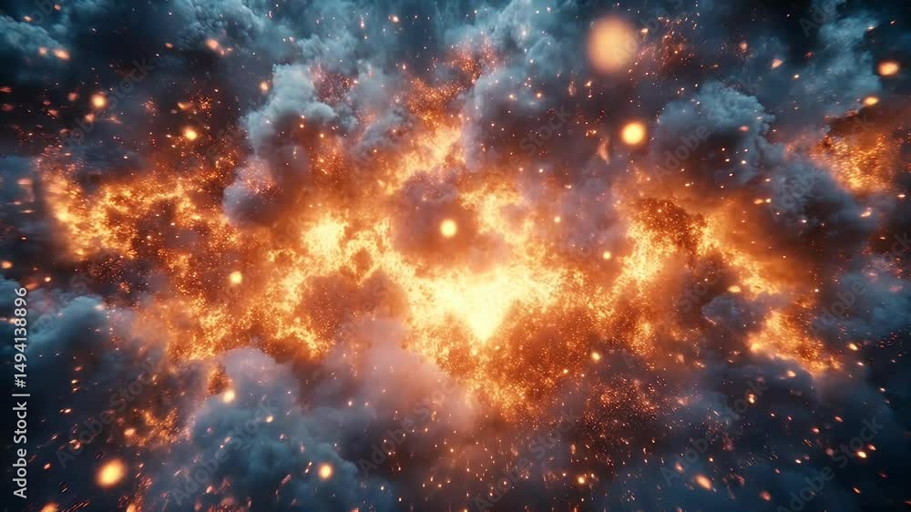 Fiery explosion abstract background Fiery explosion abstract background