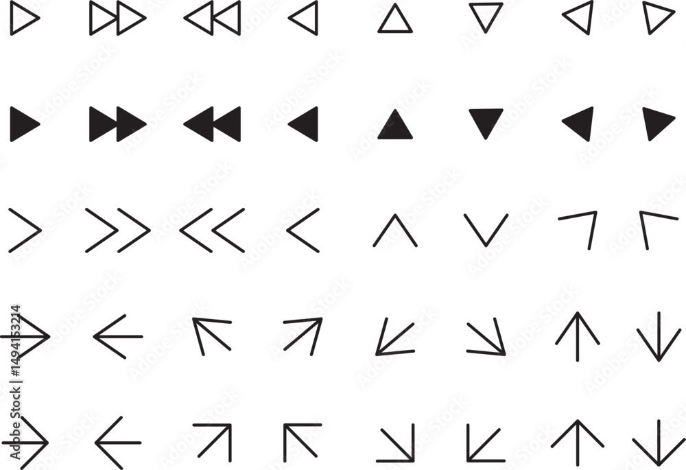 set of arrows set of arrows
