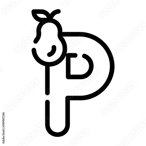 Letter p