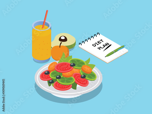 Isometric Healthy Eating and Diet Plan