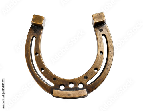 Brass Horseshoe Charm