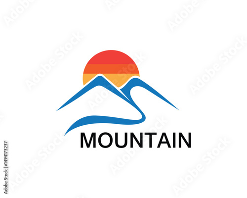 Minimalist Landscape Mountain logo design inspirations