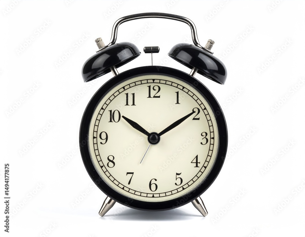 alarm clock on white background alarm clock on white background