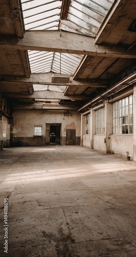 Wallpaper Mural Abandoned Industrial Interior With Natural Light Torontodigital.ca