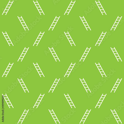 Minimalist Ladder Vector Seamless Pattern