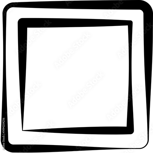 Square line shapes. Geometric elements