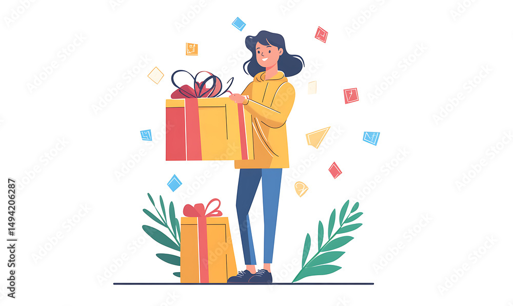 Online shopping, digital selling, ecommerce process, and customer experience through modern illustrated scenes on white background. Online shopping, digital selling, ecommerce process, and customer experience through modern illustrated scenes on white background.