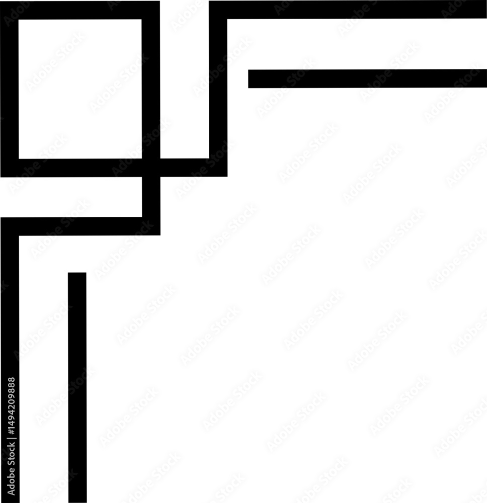 Obraz premium Chinese frame decorative corner isolated with transparent backgrounds design frame for your text or image, borders divider, labels, certificate completion template elements, photo framed minimalist