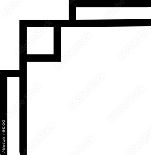 Chinese frame decorative corner isolated with transparent backgrounds design frame for your text or image, borders divider, labels, certificate completion template elements, photo framed minimalist