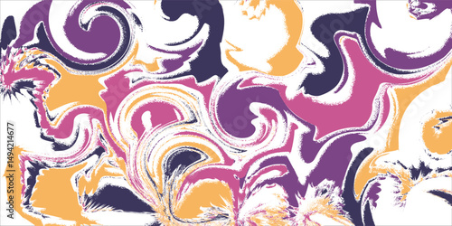 Sweet cream drip. Candy slime paint background. Jelly dessert flow texture. 3d glossy syrup glaze wave banner. Abstract pastel bubble gum liquid yogurt layer down abstract graphic