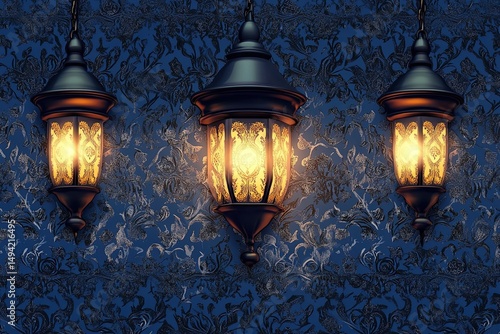 golden lamps in the temple