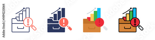 Information Multi Style Icon Set Vector 