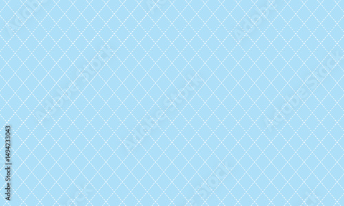 斜めに傾いた白い破線がクロスする青い背景