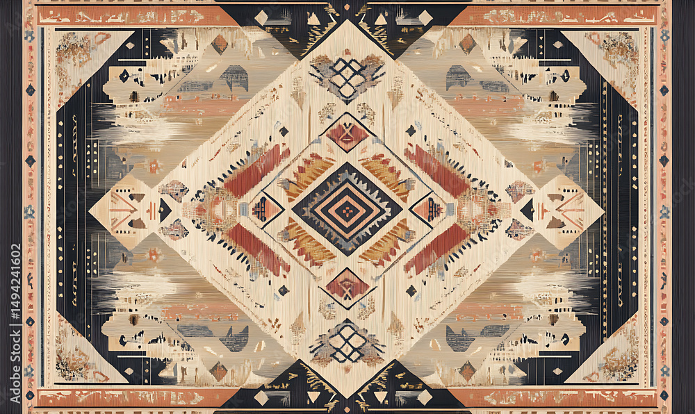 Seamless floral tile patterns combining cultural, modern