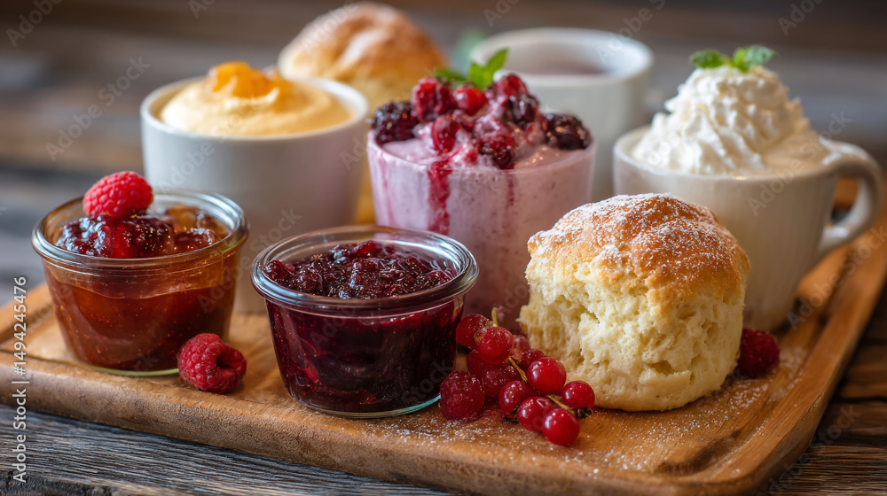Delicious scones with jam and cream a perfect afternoon tea treat and breakfast pastry delight recipe Delicious scones with jam and cream a perfect afternoon tea treat and breakfast pastry delight recipe