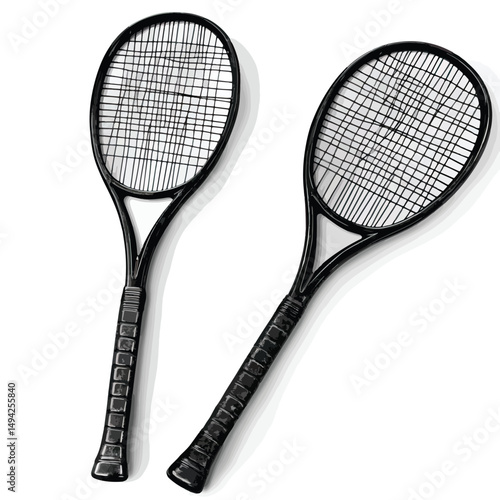 cross rackets clip