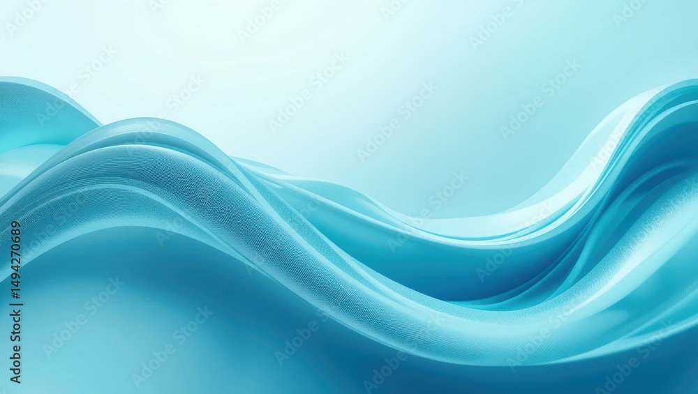 Flowing Abstract Water Wave in Soft Blue Tones Creating a Calm and Tranquil Atmosphere Flowing Abstract Water Wave in Soft Blue Tones Creating a Calm and Tranquil Atmosphere