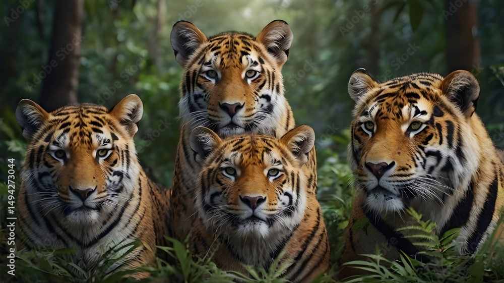 Obraz premium tiger in the jungle