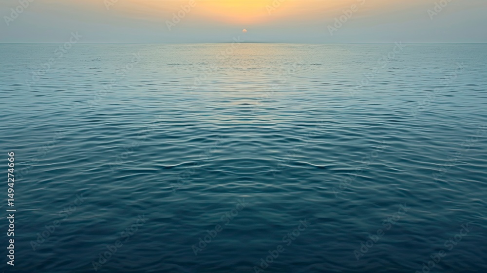 Obraz premium Calm ocean sunset