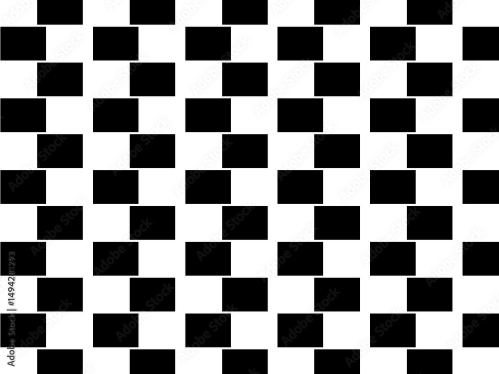 Fototapeta premium Black and white square pattern background. Geometric vector texture background and Grunge abstract overlay shapes.