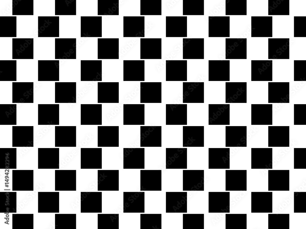 Fototapeta premium Black and white square pattern background. Geometric vector texture background and Grunge abstract overlay shapes.