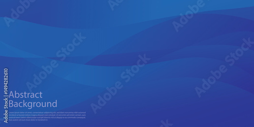 Teal background. Abstract very saturated light bluish cyan pattern with translucent curved line. Vector EPS 10 Illustration