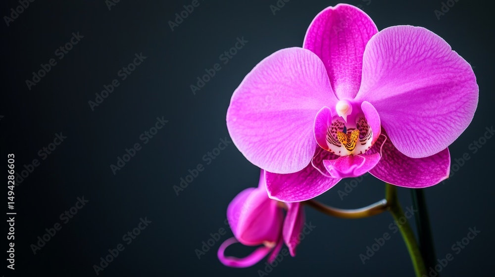 Close-Up of a Detailed Pink Orchid Flower with Intricate Petals and Soft Background Close-Up of a Detailed Pink Orchid Flower with Intricate Petals and Soft Background