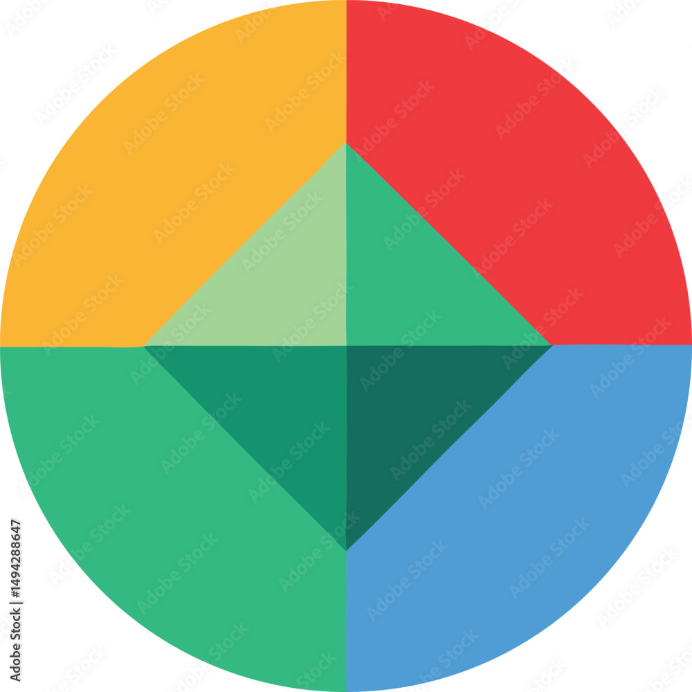 Obraz premium Abstract Ultra Minimal Tech Icon Design
