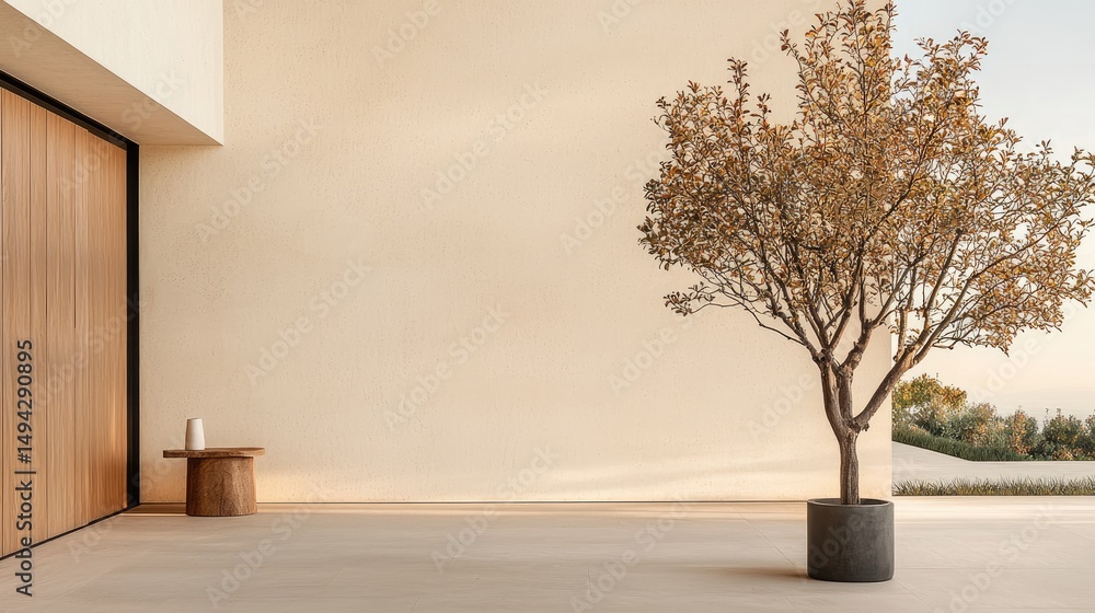 A minimalist home bathed in radiant, joyful tones of ivory under an upside-down dappled light journey. A minimalist home bathed in radiant, joyful tones of ivory under an upside-down dappled light journey.