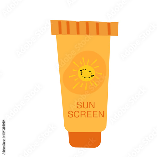 Smiling Sun Sunscreen: Cartoon-Style Protection