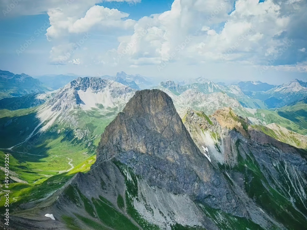 Fototapeta premium mountain landscape with blue sky