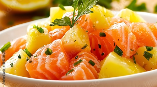 Salmon and potato salad