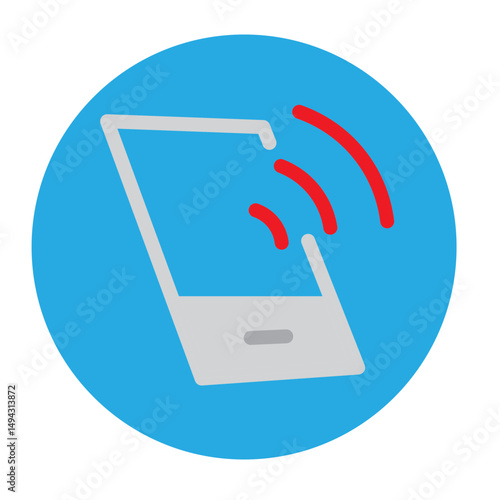 Mobile Hotspot Vector Flat Icon Design