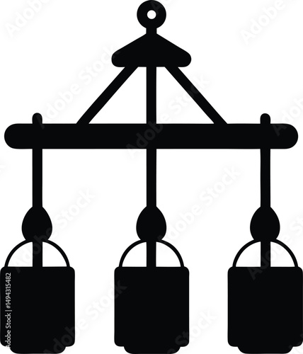 Ramadan lanterns silhouette