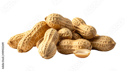 Peanuts with shell on Transparent Background