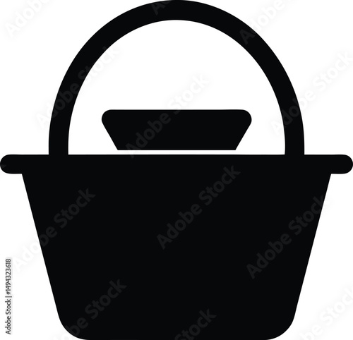 vector illustration of a pot