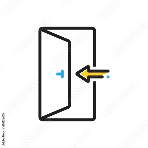 Multi color icon for enter
