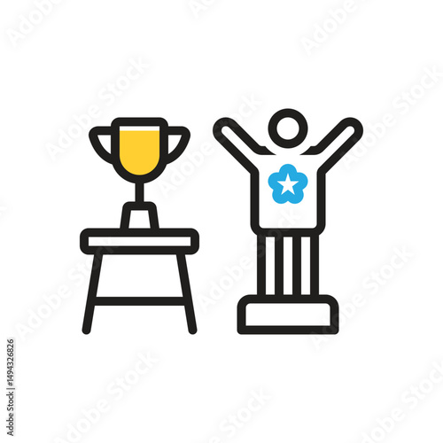 Multi color icon for overcome