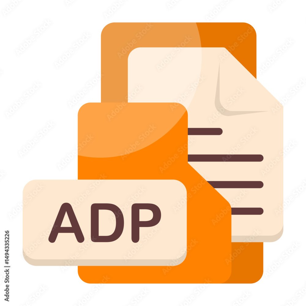 Obraz premium ADP Format Icon