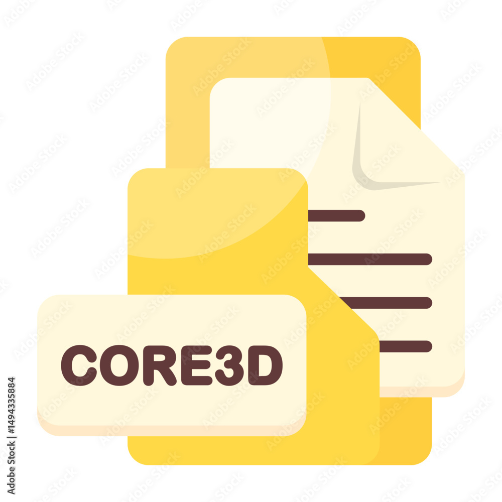 Obraz premium CORE3DFormat Icon